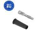 Banana Plug Insulated Unshrouded 4 mm Brass Nickel 30VAC 60VDC 36A Soldering Black